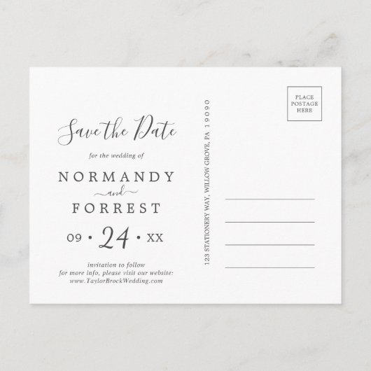 Rustic Lavender Circle Sparen het Briefkaart van d (Achterkant)