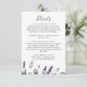 Rustic Lavender Details Enclosure Kaart (Staand voorkant)