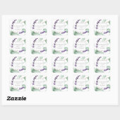 Rustic Lavender en Eucalyptus Envelope zegels (Vel)