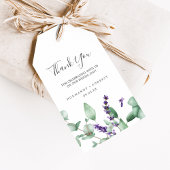 Rustic Lavender en Eucalyptus Hartelijk dank Cadeaulabel