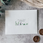 Rustic Lavender en Eucalyptus RSVP Adresetiketten Etiket