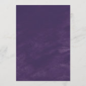 Rustic Lavender en Eucalyptus Wedding Advieskaart (Achterkant)