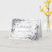 Rustic Lavender Eucalyptus Greenery Foto Kaart (Gele Bloem)