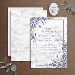 Rustic Lavender Eucalyptus Greenery Foto Weddensch Kaart<br><div class="desc">Creëer de perfecte trouwuitnodiging met dit prachtige ontwerp van de waterverf met lavender en eucalyptus greenery design, met handgeschreven scripttypografie en een faux carrera marmer background. Hartelijk dank voor uw steun aan ons kleinbedrijf, dat waarderen we echt! We zijn zo blij dat je zoveel van dit ontwerp houdt als we...</div>