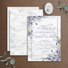 Rustic Lavender Eucalyptus Greenery Foto Weddensch Kaart