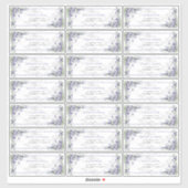 Rustic Lavender Eucalyptus Greenery Guest Address Sticker (Vel)