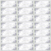 Rustic Lavender Eucalyptus Greenery Guest Address Sticker (Voorkant)