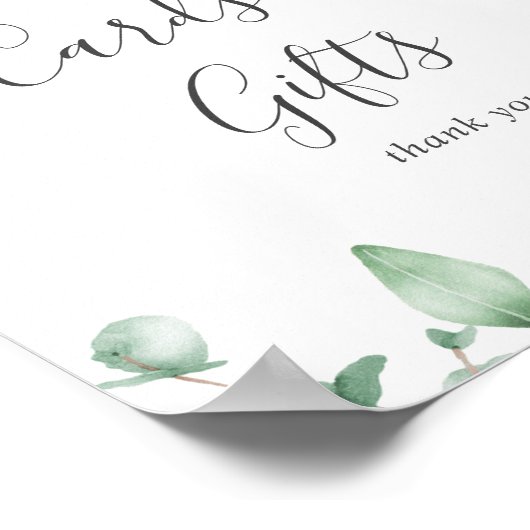 Rustic Lavender & Eucalyptus Kaarten en cadeautjes Poster (Hoek)