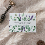 Rustic Lavender & Eucalyptus Wedding Website RSVP Informatiekaartje<br><div class="desc">Deze bijtende lavendel- en eucalyptustrouwwebsite RSVP bijkomstkaart is perfect voor een eenvoudige en elegante buitenbruiloft. Het bloemontwerp is voorzien van waterverf eucalyptusbladeren en groen met sprigs van paarse wilde bloemen.</div>