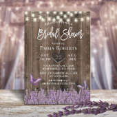 Rustic Lavender Floral Dark Vrijgezellenfeest Kaart