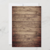 Rustic Lavender Floral Jar String Lights Wedding Kaart (Achterkant)