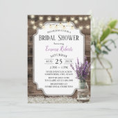 Rustic Lavender Flower Jar Elegant Vrijgezellenfee Kaart (Staand voorkant)