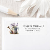 Rustic Lavender Garden Return Address Labels (Insitu)