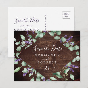 Rustic Lavender   Houden Opslaan Briefkaart Datum