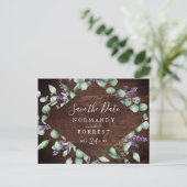 Rustic Lavender | Houden Opslaan Briefkaart Datum (Staand voorkant)
