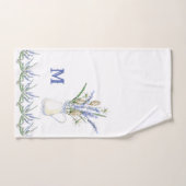 Rustic Lavender Jug Floral Waterverf Bad Handdoek (Handdoek)