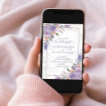 Rustic Lavender Lila Gold Floral Photo Wedding Kaart<br><div class="desc">Creëer de perfecte trouwuitnodiging met dit trendy lila lavender-waterverf ontwerp, met een super ontwerp van lila, lavender en stoffige blesse roze bloemen, een lichte faux Carrera marmer achtergrond, handgeschreven script typografie en faux goudstof. De rug van de uitnodiging toont uw favoriete foto van het verloving. De ontwerper van het contact...</div>