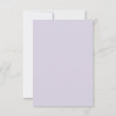 Rustic Lavender | Navy Blue 2 Event RSVP Card (Achterkant)