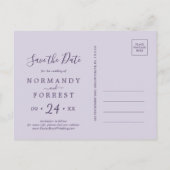 Rustic Lavender | Paars sparen het Briefkaart van (Achterkant)