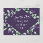 Rustic Lavender | Paars sparen het Briefkaart van (Voorkant)