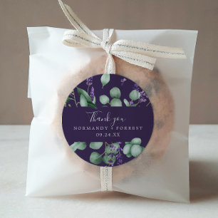 Rustic Lavender   Paarse dank U voor de Sticker