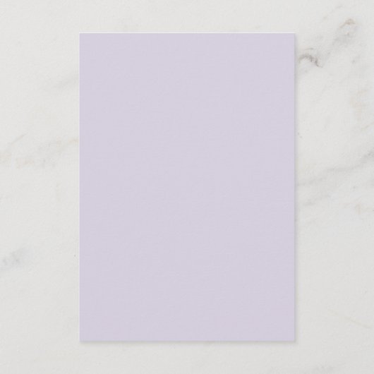 Rustic Lavender | Paarse ontvangst Kaart invoegen (Achterkant)