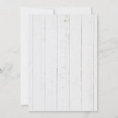 Rustic Lavender Purple Flowers Wedding Invite Kaart (Achterkant)