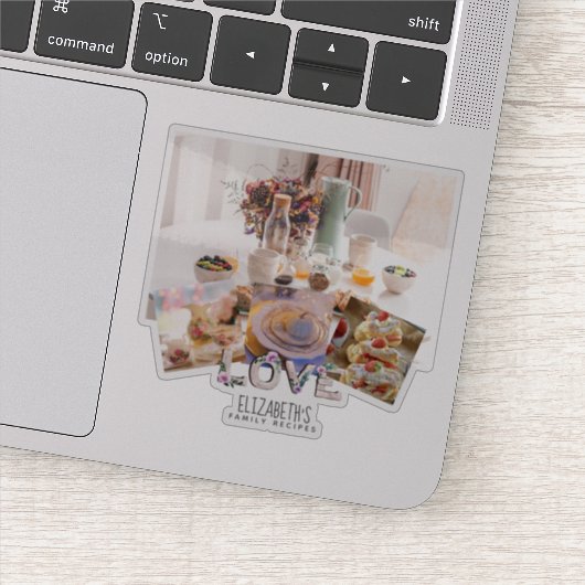 Rustic Lavender RECPE Journal 4 Foodie foto's toev Sticker (Detail)