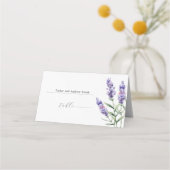 Rustic Lavender Wedding Plaatskaartje (Voorkant)