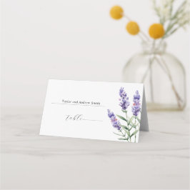 Rustic Lavender Wedding Plaatskaartje