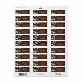 Rustic Lavender | Wooden Return Address Label (Full Sheet)