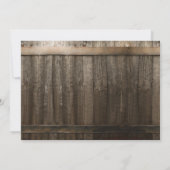 Rustic Law School Photo Graduparty Kaart (Achterkant)