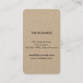 Rustic Leaf Dry Natuur Yoga Meditation Massage Visitekaartje (Achterkant)