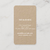 Rustic Leaf Dry Natuur Yoga Meditation Massage Visitekaartje (Achterkant)