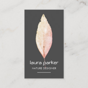 Rustic Leaf Dry Natuur Yoga Meditation Massage Visitekaartje
