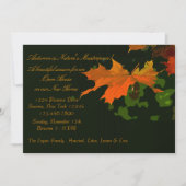 Rustic Leaf Invitation Kaart (Voorkant)