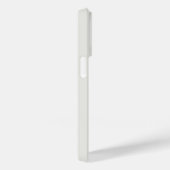 Rustic Leaf Monogram Initiaal Cream Neutraal Case-Mate iPhone Case (Achterkant / Rechts)