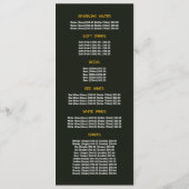 Rustic Leaf, Restaurant Slank Menu (Achterkant)