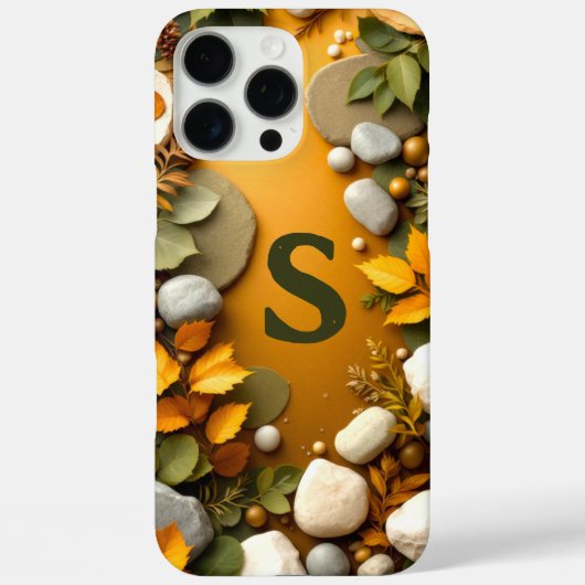 Rustic Leaf & Stone Case-Mate iPhone Case (Achterkant)