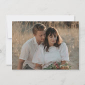 Rustic Leaf String Lights Photo Save the Date (Achterkant)