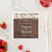 Rustic Leaf String Lights Wedding Servet (Insitu)