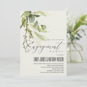 RUSTIC LEAFY GREEN FOLIAGE WATERVERF VERLOVING KAART (Staand voorkant)