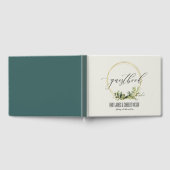 RUSTIC LEAFY GREEN GOLD FOLIAGE WATERVERF WEDDING GASTENBOEK (Volledig)