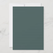 RUSTIC LEAFY GREEN GOLD FOLIAGE WATERVERF WEDDING KAART (Achterkant)