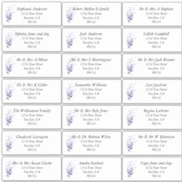 Rustic Leafy Guest Name Adresetiketten Sticker