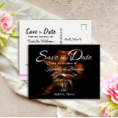 Rustic Leather Cowboy Boots Save the Date Wedding Aankondigingskaart