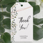 Rustic Leaves Bruiloft Cadeaulabel