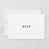 Rustic Leaves Wedding Response Card Kaart (Achterkant)