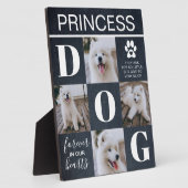 Rustic Leien Hondengedenkteken 4 Foto's Fotoplaat (Zijkant)