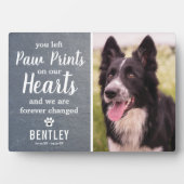 Rustic Leien Huisdierherdenking | Foto Aandenken Fotoplaat (voorkant)